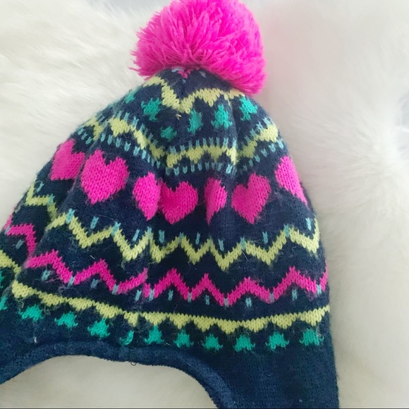 TARGET Heart Sweater Flapper Hat Youth 8-16 - Picture 3 of 3